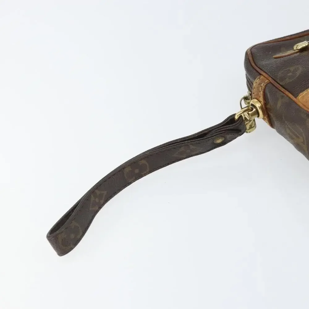 Louis Vuitton Monogram Marly Dragonne GM Clutch Bag Brown